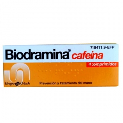 Biodramina Cafeina 4 Comprimidos