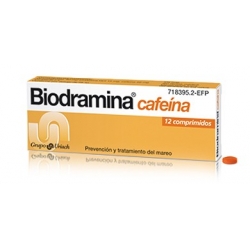 Biodramina Cafeina 12 Comprimidos