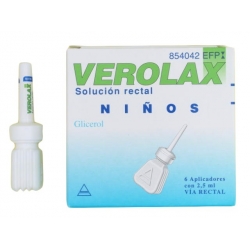 Verolax Infantil Solución Rectal 2.5ml 6monodosis