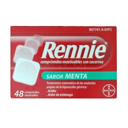 Rennie con Sacarina 48 Tabletas